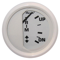 13122     Faria Dress White 2" Trim Gauge (Mercury / Mariner / Mercruiser / Volvo DP / Yamaha '01 and newer)     54672