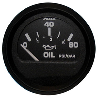 12803     Faria Euro Black 2" Oil Pressure Gauge (80 PSI)     54691