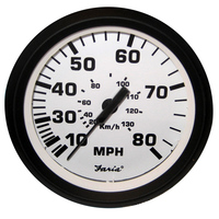 32910     Faria Euro White 4" Speedometer - 80MPH (Pitot)     54708