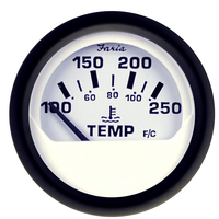 12904     Faria Euro White 2" Water Temperature Gauge (100-250°F)     54712