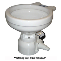 162MR012     Raritan Sea Era Toilet - Marine Size - Remote Intake Pump - Straight &amp; 90&deg; Discharge - Smart Toilet Control - 12v     55867