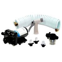 4338-121-E07     Shurflo by Pentair BLASTER&trade;II Washdown Kit - 12VDC, 3.5GPM w/25' Hose, Nozzle, Strainer &amp; Fittings     58339