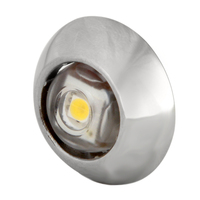 101225     Lumitec Exuma Courtesy Light - Polished Stainless Housing - Warm White Light     59778