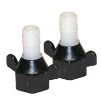 94-181-04     Shurflo by Pentair 1/2" Barb x 1/2" NPT-F Hex/Wingnut Straight Fitting (Pair)     60371