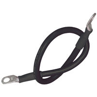 189136     Ancor Battery Cable Assembly, 4 AWG (21mm²) Wire, 5/16" (7.93mm) Stud, Black - 48" (121.9cm)     60530