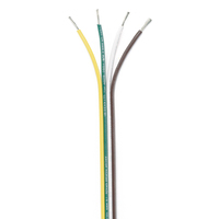 154510     Ancor Ribbon Bonded Cable - 16/4 AWG - Brown/Green/White/Yellow - Flat - 100'     60755