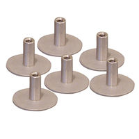 142012304     Weld Mount Stainless Steel Standoff 1.25" Base  1/4" x 20 Thread .75    Tall - 6-Pack     61014