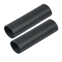 327124     Ancor Heavy Wall Heat Shrink Tubing - 1" x 12" - 2-Pack - Black     61048