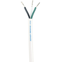 133710     Ancor White Triplex Cable - 16/3 AWG - Round - 100'     62577