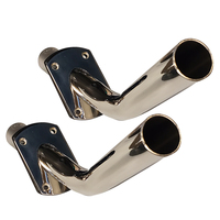 88500     Tigress Gunnel Mount Outrigger Holders - Fabricated 304 S.S. - 1-1/8" I.D.- Pair     62940