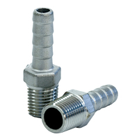 77910     Tigress Stainless Steel Pipe to Hose Adapter - 1/4" IPS     63640