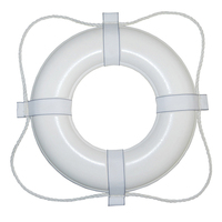 380     Taylor Made White 30" Foam Ring Buoy w/White Grab Line     65028
