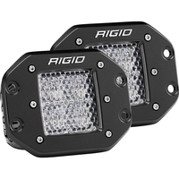 212513     RIGID Industries D-Series PRO - Flush Mount - Diffused - Pair - Black     66673