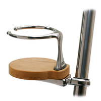 878TK-1-125     Edson Clamp-On Drink Holder - Single - Teak     66808