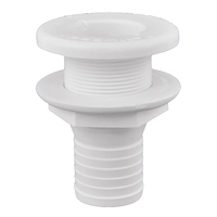 3875-3     Attwood Plastic Thru-Hull Fitting - 1-1/2" - White     67101