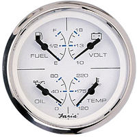 33851     Faria Chesapeake White SS 4" Multifunction Gauge     70097