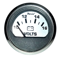 16023     Faria Spun Silver 2" Voltmeter     70772