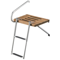 68900     Whitecap Teak Swim Platform w/2-Step Telescoping Ladder f/Boats w/Outboard Motors     71044