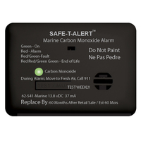 62-541-MARINE-BL     Safe-T-Alert 62 Series Carbon Monoxide Alarm - 12V - 62-541-Marine - Surface Mount - Black     71056