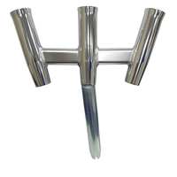 88160     Tigress GS Trident Rod Holder - Bent Butt - Polished Aluminum     71810