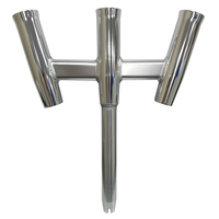 88160-1     Tigress GS Trident Rod Holder - Straight Butt - Polished Alumunim     71811