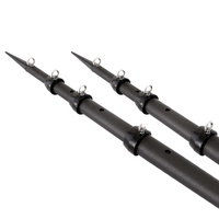 88679     Tigress XD 3k Carbon Fiber Telescoping Outrigger Poles - 18 feet - Matte Black/ Black - Pair     72449