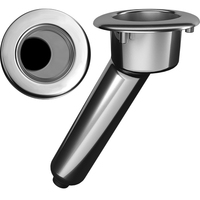 C1030DS     Mate Series Elite Screwless Stainless Steel 30&deg; Rod &amp; Cup Holder - Drain - Round Top     72507