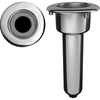 C1000DS     Mate Series Elite Screwless Stainless Steel 0&deg; Rod &amp; Cup Holder - Drain - Round Top     72509