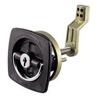 0931DP1BLK     Perko Black Flush Lock - 2.5" x 2.5" w/Offset Cam Bar &amp; Flexible Polymer Strike     73257