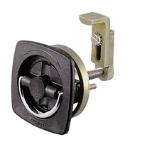 0932DP2BLK     Perko Flush Latch - Non-Locking - 2.5" x 2.5" w/Offset Adjustable Cam Bar     73292