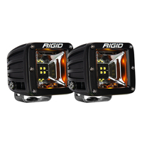 68204     RIGID Industries Radiance Scene Lights - Surface Mount Pair - Black w/Amber LED Backlights     73873