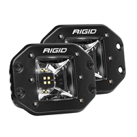 68210     RIGID Industries Radiance Scene Lights - Flush Mount Pair - Black w/White LED Backlight     73874