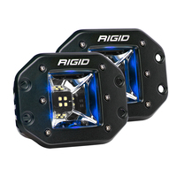 68211     RIGID Industries Radiance Scene Lights - Flush Mount Pair - Black w/Blue LED Backlights     73875