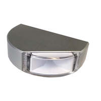 101577     Lumitec Surface Mount Navigation Light - Classic Aluminum - Port Red     75095