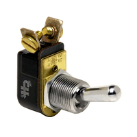 5558-BP     Cole Hersee Light Duty Toggle Switch SPST Off-On 2 Screw - Nickel Plated Brass     75464