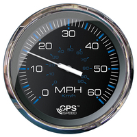 33761     Faria Chesapeake Black 5" Studded Speedometer - 60 MPH (GPS)     75470