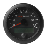 A2C1351970001     Veratron 3-3/8" (85mm) OceanLink&reg; GPS Speedometer - Black Dial &amp; Bezel (0-14 K/MPH/KMH)     76250