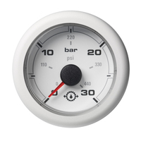 A2C1066050001     Veratron 52MM (2-1/16") OceanLink Transmission Oil Pressure Gauge - 30 Bar/440 PSI - White Dial &amp; Bezel     76321