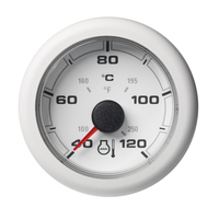 A2C1065970001     Veratron 52MM (2-1/16") OceanLink Coolant Temperature Gauge - 120&deg;C/250&deg;F - White Dial &amp; Bezel     76332