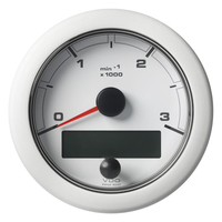 A2C1065670001     Veratron 3-3/8" (85MM) OceanLink&reg; NMEA 2000&reg; Tachometer - 3000 RPM - White Dial &amp; Bezel     76355