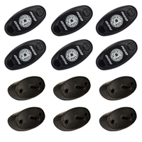 400253     RIGID Industries A-Series Rock Light Kit - 6 Cool White Lights - Black     76490