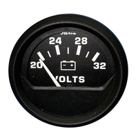 12860     Faria Euro Black 2" Voltmeter (20-32 V)     76639