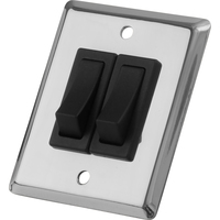 403020-1     Sea-Dog Double Gang Wall Switch - Stainless Steel     77208