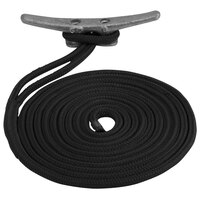 302110050BK-1     Sea-Dog Double Braided Nylon Dock Line - 3/8" x 50' - Black