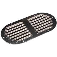 331405-1     Sea-Dog Stainless Steel Louvered Vent - Oval - 9-1/8" x 4-5/8"     77413