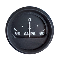 12822     Faria Euro Black 2" Ammeter Gauge (60-0-60 AMP)     77424