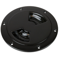 336145-1     Sea-Dog Smooth Quarter Turn Deck Plate - Black - 4"     77433