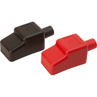 415110-1     Sea-Dog Battery Terminal Covers - Red/Back - 1/2"     77584