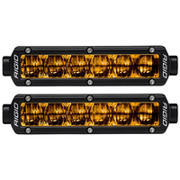 906704     RIGID Industries 6" SR-Series SAE Compliant Fog Light - Black w/Yellow Light     78648