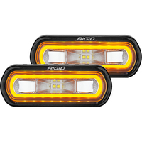 53123     RIGID Industries SR-L Series Surface Mount Spreader Light - Black Housing - Amber Halo     79970